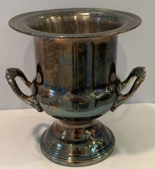 Vintage Newport Gorham Silverplate Ice Bucket Wine Cooler 10” Yb346 Vase Planter