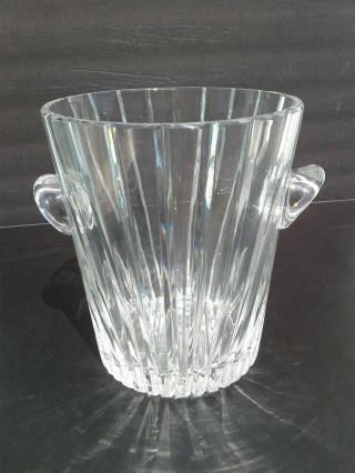 Vintage Large Heavy St Saint Louis French Crystal Champagne Ice Bucket Cooler