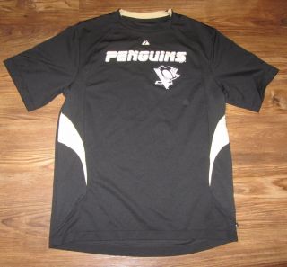 Nhl Pittsburgh Penguins Short Sleeve Shirt,  Nhl Exclusive,  Majestic,  Size L,  Euc