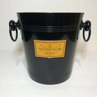 Veuve Clicquot Vintage Ponsardin Vcp Champagne Black Metal Ice Bucket