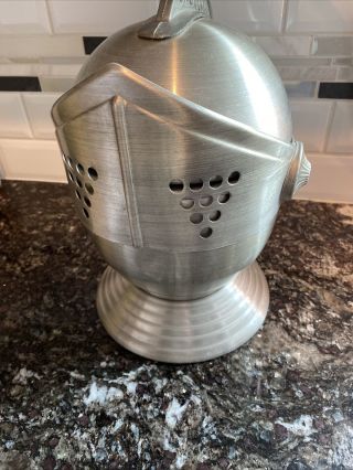 Vintage Medieval Knight Armor Helmet Head Ice Bucket Barware
