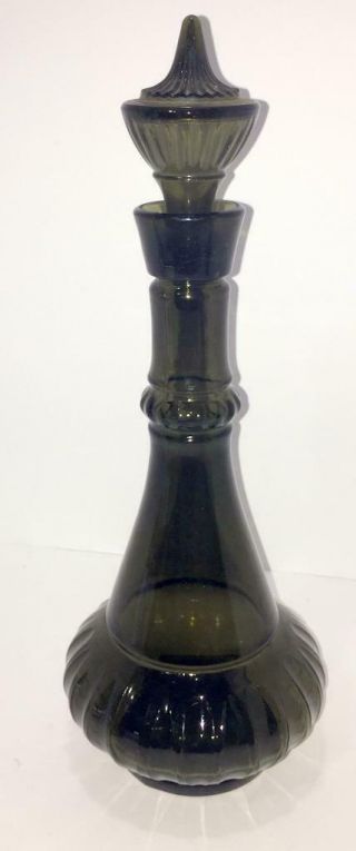 Rare Vtg Jim Beam Bottle/decanter I Dream Of Jeanie/smoke Green Glass Empty