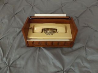 Vintage Retro Western Electric Executive Rotary Dial Phone Hidden In Wooden Box