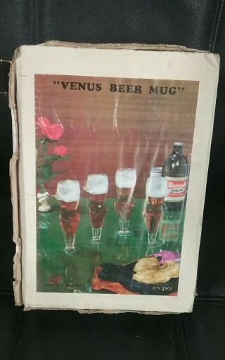 1960s Venus Female Body Shape Beer Mugs Vintage Bar Ware Rare Old Stock