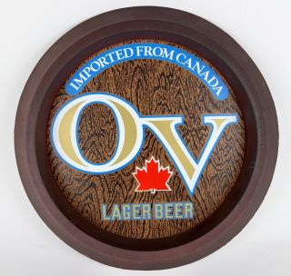 Vintage Old Vienna Ov Lager Beer Imported From Canada Large 15 " Wall Bar Sign