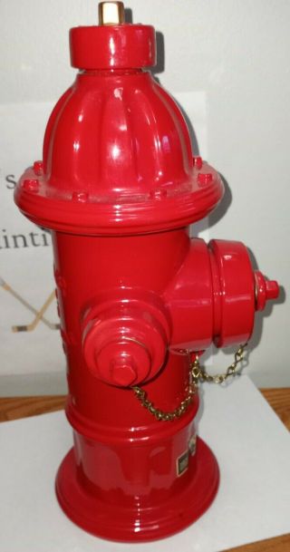 Lionstone Red Fire Hydrant Whiskey Decanter 12 