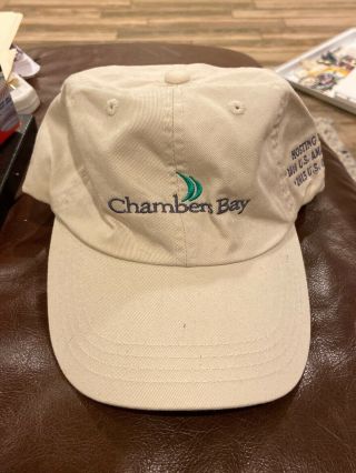 Rare Old Us Open Chambers Bay Cap Hat 2008 1st Anniversary Us Open Us Amateur