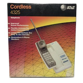 Vintage At&t 1991 Cordless Telephone 4325 Rare