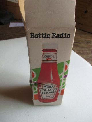 Heinz Ketchup Bottle Am Transistor Radio W / Box,  1980,
