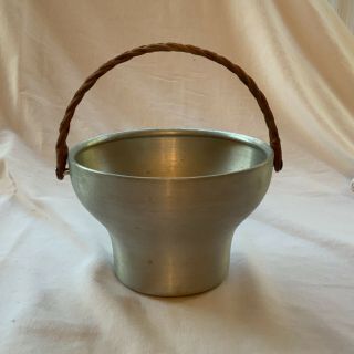 Rare Russel Wright Aluminum Ice Bucket With Handle