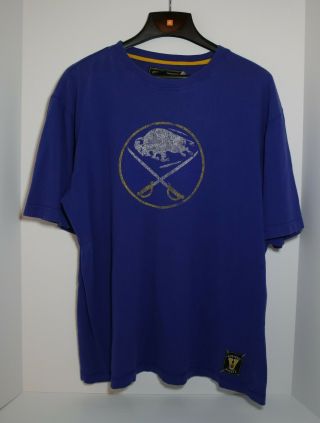 Buffalo Sabres Ccm Vintage Hockey T Shirt Team Blue Men 