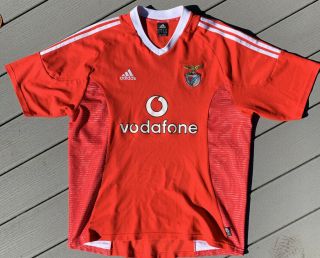 Adidas Benfica Home 2002 - 03 Men’s Xl Football Shirt Jersey Maglia Camisa Soccer
