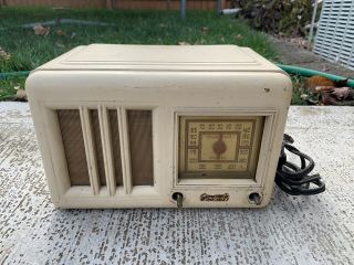 Antique General Television Vintage Bakelite Tube Radio Parts Or Restoration