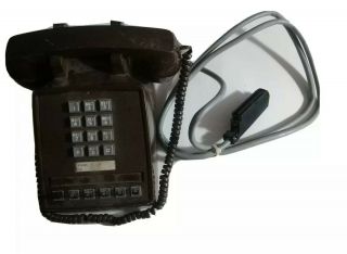 Western Electric At&t Touchtone (push Button) Brown 2500 (2500dm) Desk Telephone