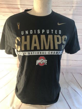 Nike Ohio State Buckeyes 2014 National Champions Undisputed Champs T - Shirt M