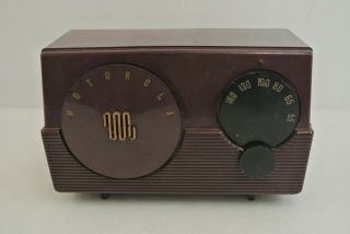 Motorola Radio Bakelite Model 52r Brown Vintage 1950 