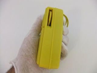Vintage Yellow Nobility Pocket Transistor AM Solid State Radio Model K14/749 3