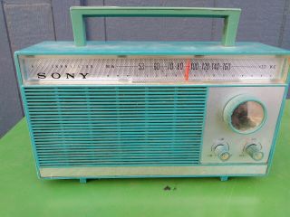 Rare Vintage 1960s Sony X10 Kc All Transistor Radio,  In