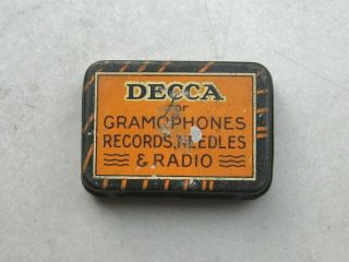 Decca Gramophone / Phonograph Needle tin - - RARE Casablanca retailer 2