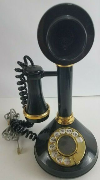 Vintage American Classic Candlestick Telephone Rotary Dial Deco - Tel Prop C4101b