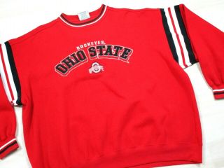 Vintage Osu Ohio State University Buckeyes Crewneck Sweatshirt Xxl Pullover 90s