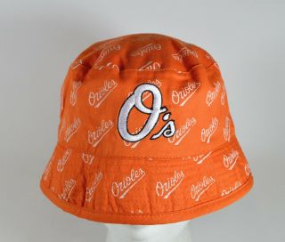 Baltimore Orioles & Miller Lite Reversible Bucket Sun Hat,  Embroidered S/m