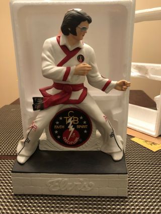 Vintage " Elvis Karate " Large Mccormick Whiskey Decanter And Music Box