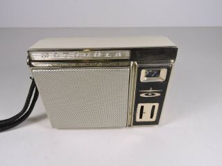 Vintage Motorola X27 White Transistor Radio 1960 