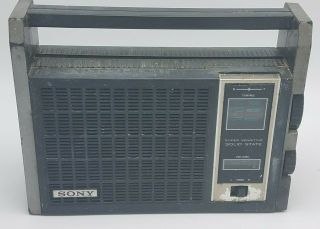Vintage Sony Tr - 6500 Sensitive Solid State Am Transistor Radio