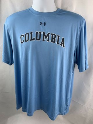 Under Armour Columbia University Md Shirt Men’s Sz M Blue Heatgear Loose