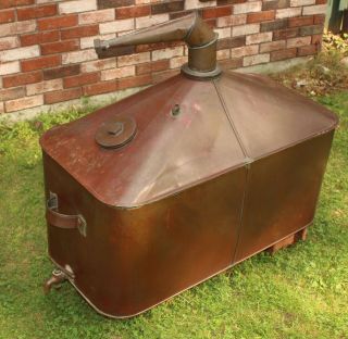 Wow Large Antique 40 Gallon,  Moonshine Whiskey,  Copper Still Nr