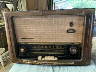 Vintage Grundig Majestic Hifi Sound Tube Radio Model 3045 W/usa