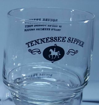 Set Of 6 Jack Daniels Tennessee Sipper Glasses Squire Precept Sayings 3 1/8 "