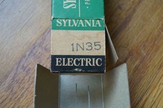 1 Vintage NOS Sylvania 1N35 VERY RARE Germanium DIODE Factory Matched Pair 2