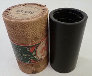 Antique Pathe Black Wax Cylinder Phonograph Record 60490 Time Is Money