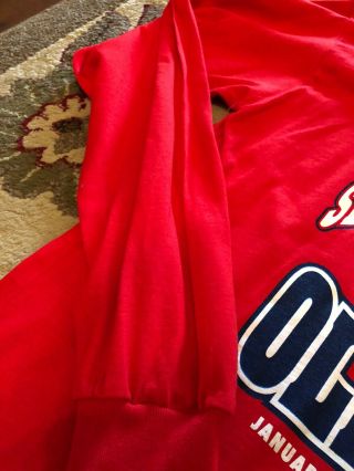Vintage Ole Miss Rebels 2004 SBC Cotton Bowl Long Sleeve T Shirt Red Size Large 3