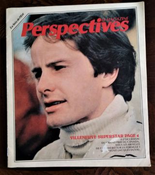 Gilles Villeneuve 1979 Perspectives Newspaper Sept.  1979 In French