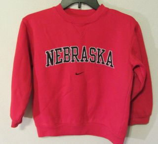 Nebraska Cornhuskers Nike Sweatshirt Youth/boys/kids S 8/10 Euc