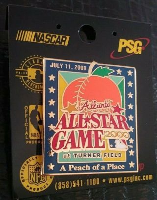 2000 Atlanta All - Star Game At Turner Field Collectible Psg Enamel Pin Authentic
