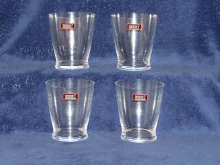 Set Of (4) Riedel Crystal Double Whiskey Old Fashioned Glasses,