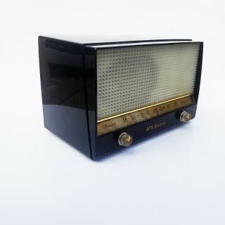 Vintage Black RCA Victor Tube Radio,  Mid Century radio,  Vintage Decor 2