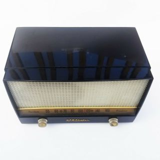 Vintage Black RCA Victor Tube Radio,  Mid Century radio,  Vintage Decor 3