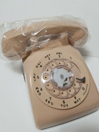 Vintage Pink Rotary Telephone Model 500 Bell System By Western Electric