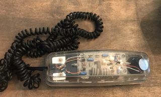 Vintage Lenox Transparent Landline Telephone Clear See Through Model 1400 80’s
