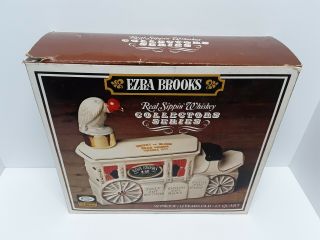 Ezra Brooks " Bucket Of Blood " Dead Wagon Virginia City Liquor Decanter W/ Box