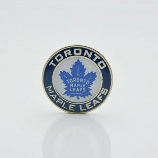 Nhl Toronto Maple Leafs " Round " Pin,  Badge,  Lapel,  Hockey