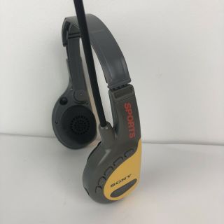 Sony Walkman Sports Srf - Hm55 Am/fm Radio Yellow Headset Headphones