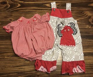 Baby Girl 9&12 Month Clothes Alabama Crimson Tide (la Jenns,  Vive La Fete) Cute