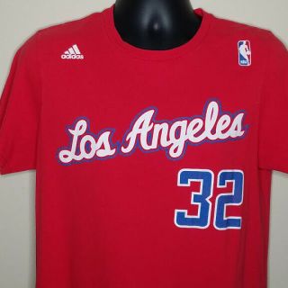Adidas Los Angeles Clippers T Shirt Size Medium Blake Griffin 32 Nba Basketball