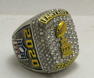 2020 Fantasy Football League Champion Ffl Championship Ring 11s With Cotton Bag